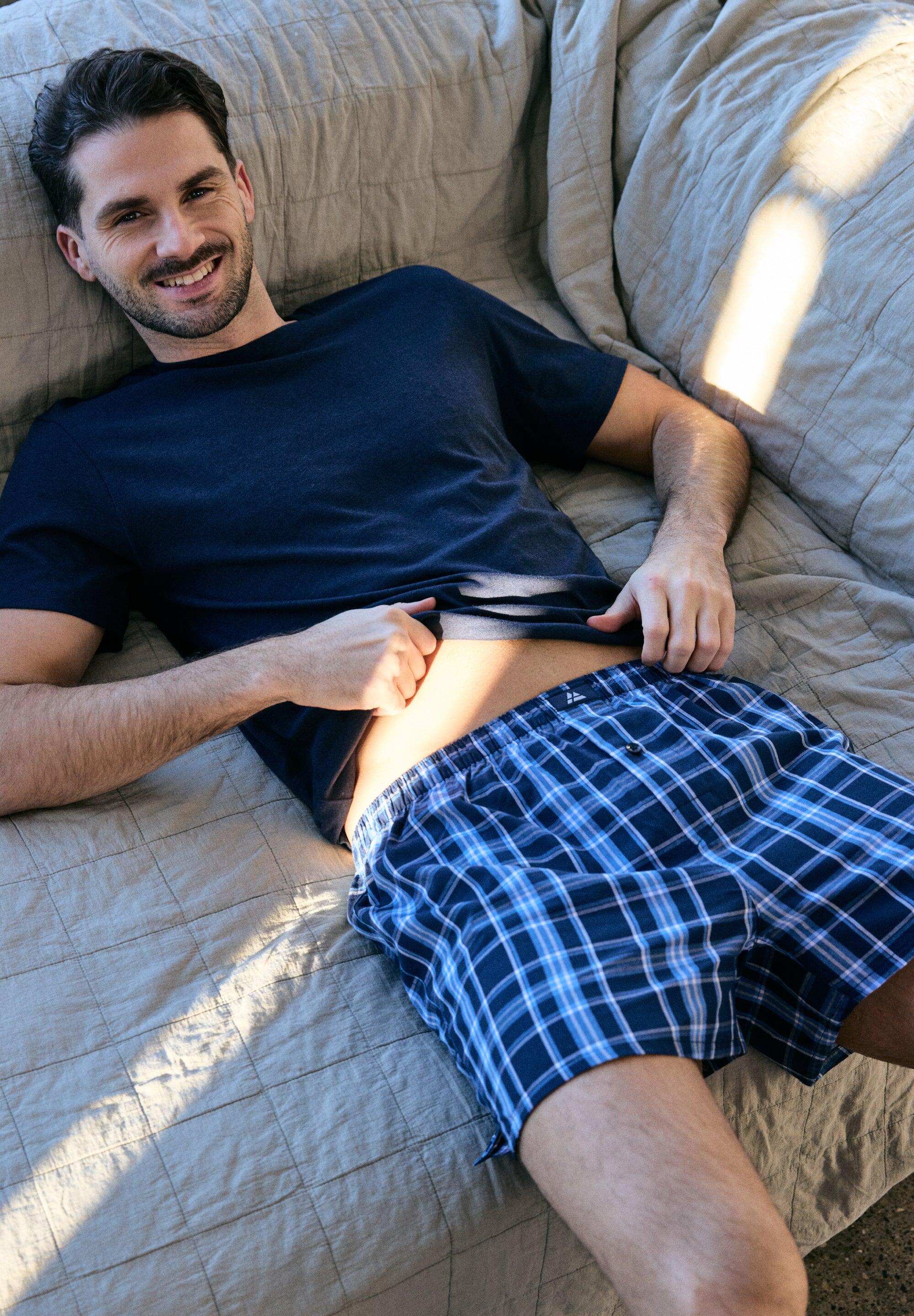 Bóxers de algodón orgánico para hombre Ajuste holgado Transpirables Pack de 4 5/6