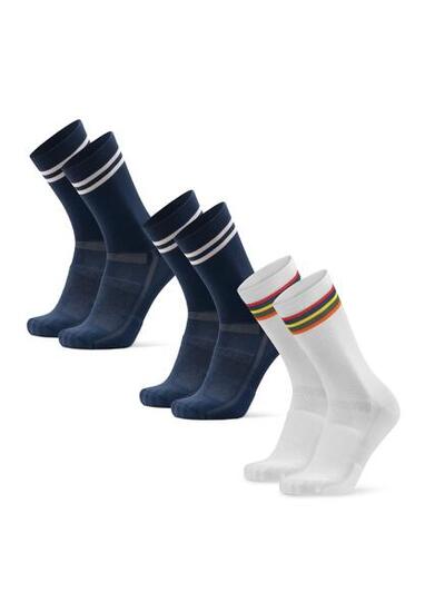Radsocken 3er Pack Atmungsaktiv Gepolstert Performance Crew