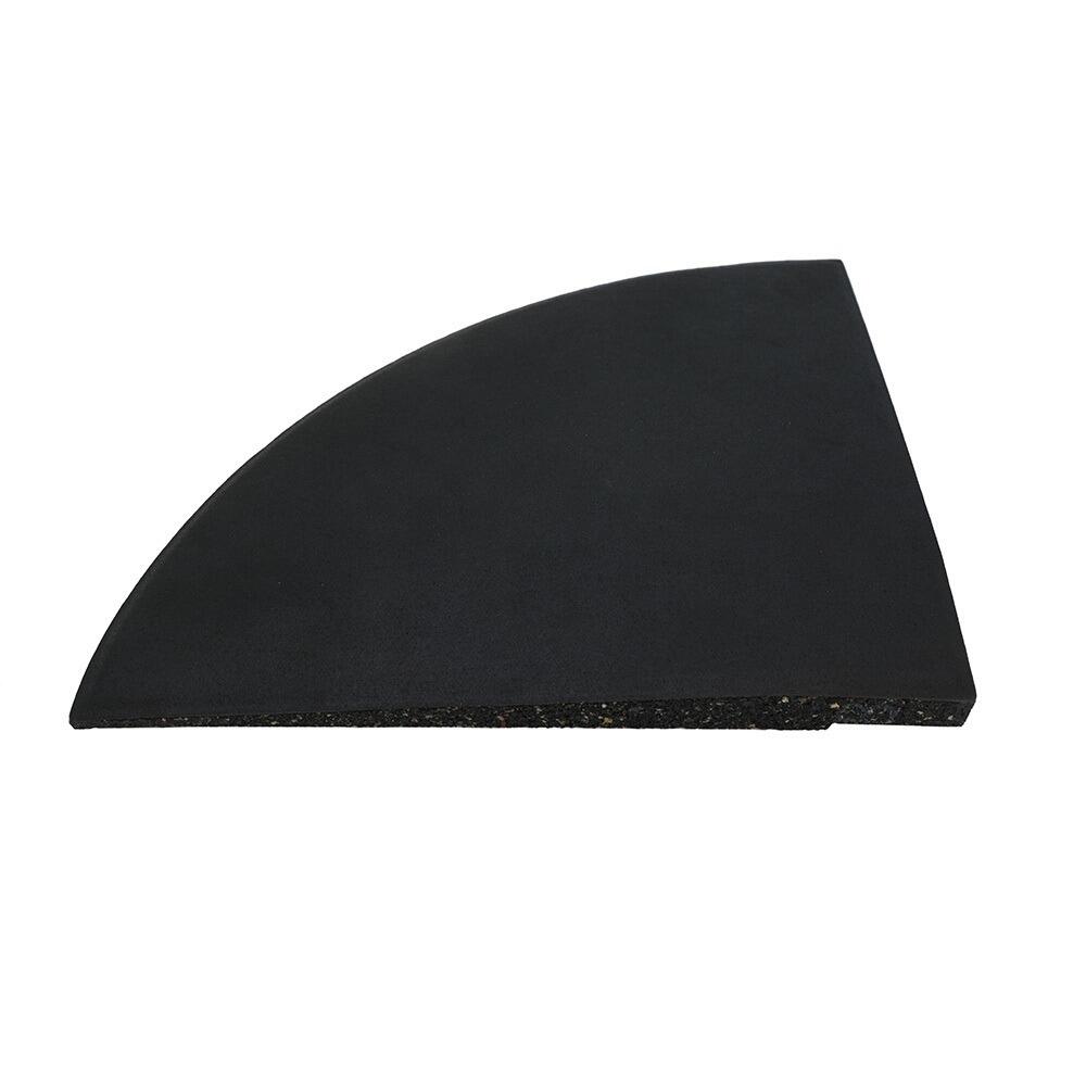 Pièce d'angle en caoutchouc pour sol sportif - 50x50 cm - épaisseur 20 mm - Noir 5/7
