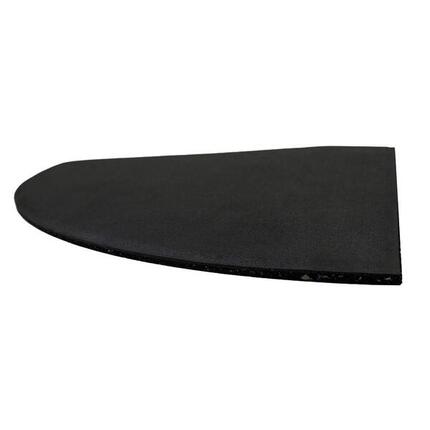 Hoekstuk rubber rand sportvloer 'Pure Black' - 20x20 cm - 20 mm - Zwart