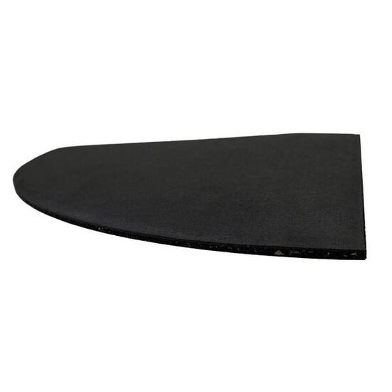 Hoekstuk rubber rand sportvloer 'Pure Black' - 20x20 cm - 20 mm - Zwart