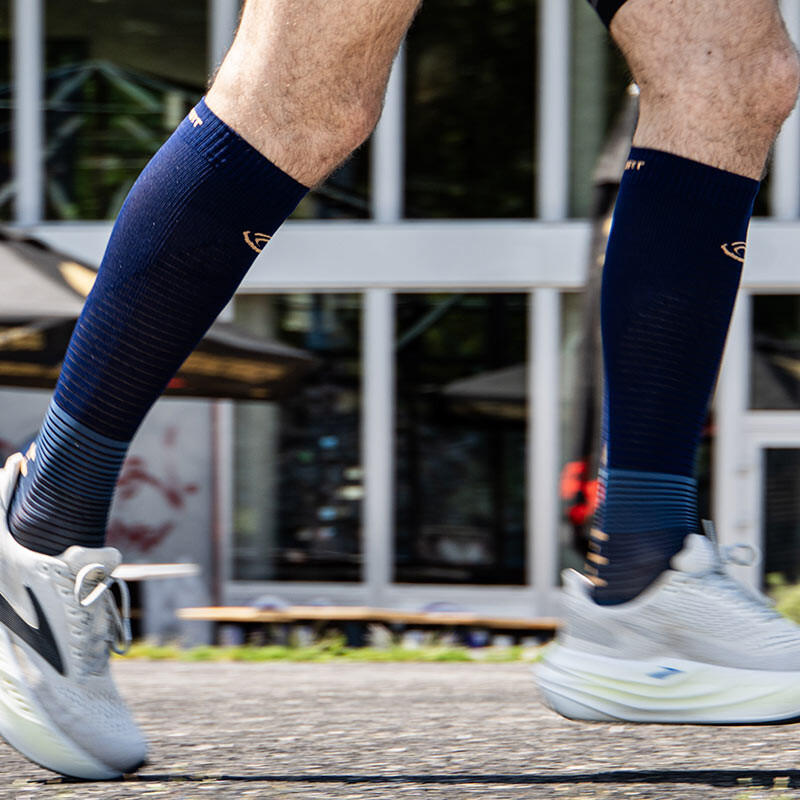 Chaussettes Run Marathon compression bleu 3/3