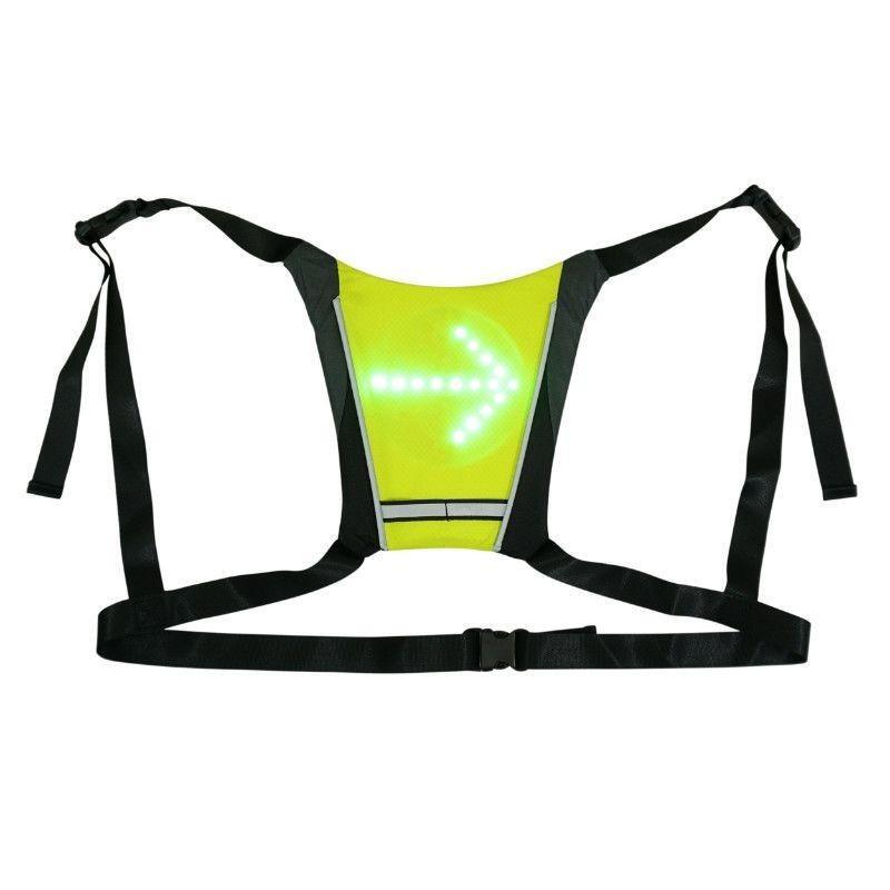 Jacket-slide-harness with signaling and direction indicator wireless handlebar r