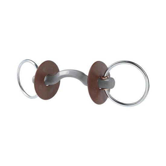 Mors pour cheval avec passage de langue et anneau,dur Beris Konnex