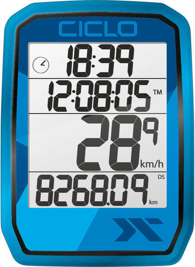 CICLOSPORT Protos 105 komputer rowerowy przewodowy niebieski