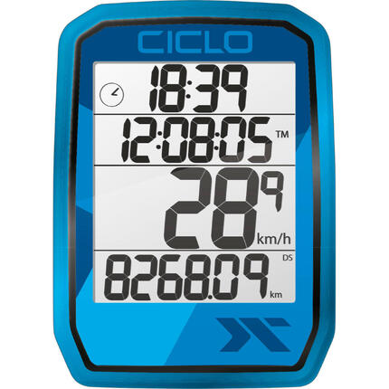 CICLOSPORT Protos 105 komputer rowerowy przewodowy niebieski