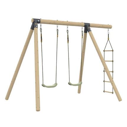 Portique 2 balançoires AMANDIER bois H190cm
