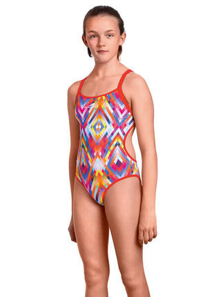 Aquafeel i-NOV Rainbow Diamonds Mädchen Badeanzug 8-9 Jahre