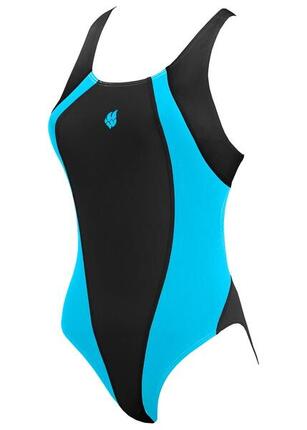 Maillot Mad Wave Solution fille Noir/Bleu 9-10 ans