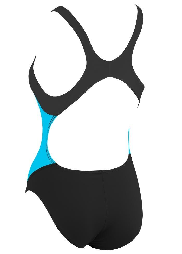 Maillot de bain Mad Wave Solution femme - Noir/Bleu UK26 4/5