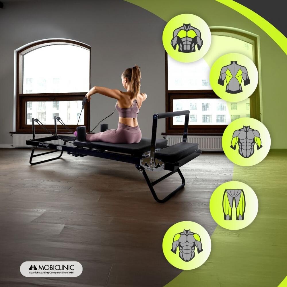 VEVOR Reformeur Pilates pliable pour la salle de sport à