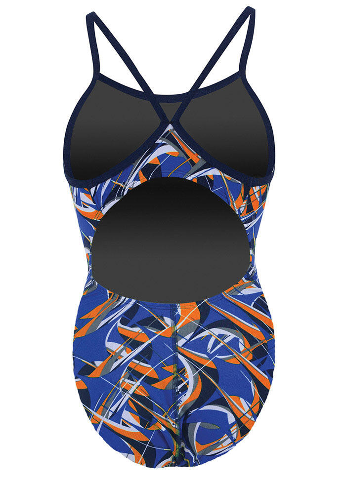 Bañador Dolfin Reliance Predator niña - Azul/Naranja UK 26 2/3