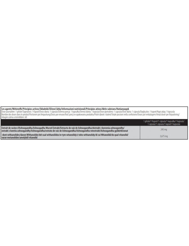 Ashwagandha - 60 capsules Biotech USA 4/6