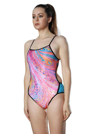 Maillot de bain FunAqua Psychedelic Swirl Active Back - Taille 34