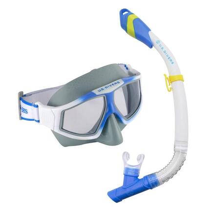 US Divers Avila LX Maske und Schnorchel Weiß/Blau