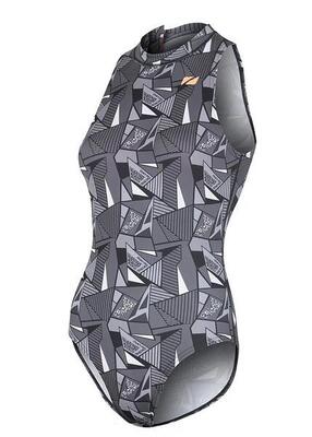 Costume termico ZONE3 OWS Ti+ collo alto donna - Nero/Grigio - UK 18
