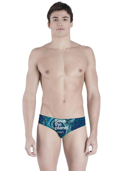 Slip de natation Akron Save The Water homme - Bleu - Taille UK 28