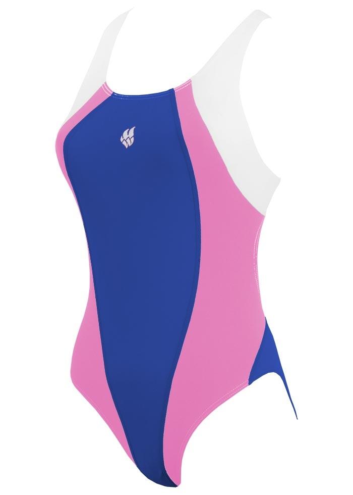 Costume bambina Mad Wave Solution - Blu/Rosa taglia 13-14 2/5