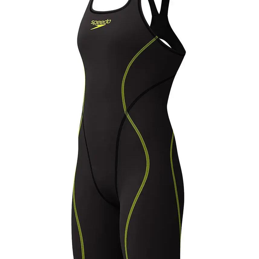 SPEEDO Fastskin Hyperspark Women's Openback Kneeskin Black UK 24 FINA-approved