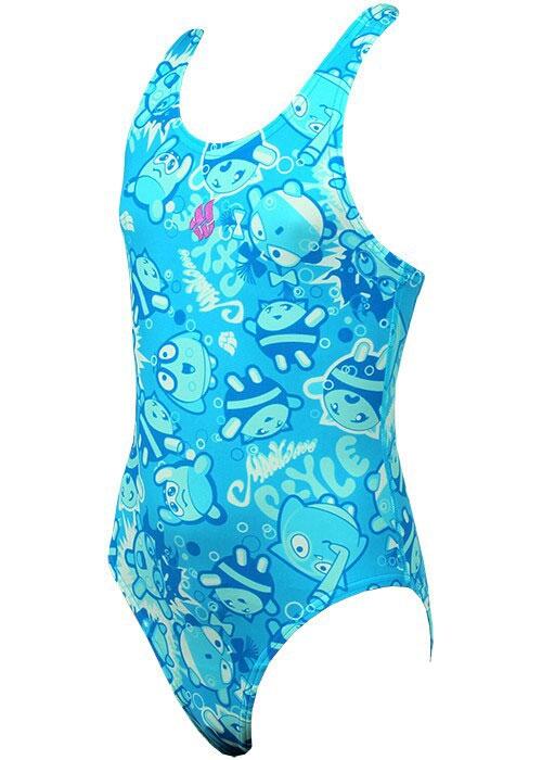 Mad Wave meisjesbadpak Mad Bubbles blauw maat UK 20 5/5