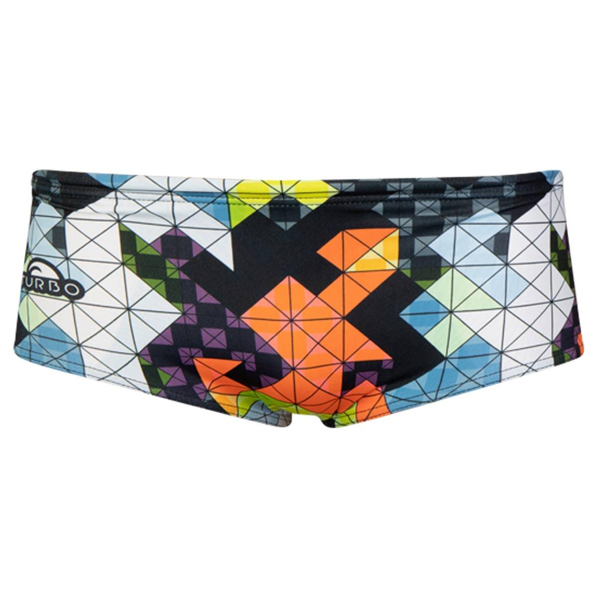 Turbo Flexie Super Tank Jongens Zwembroek Zwart/Groen UK 28 3/4