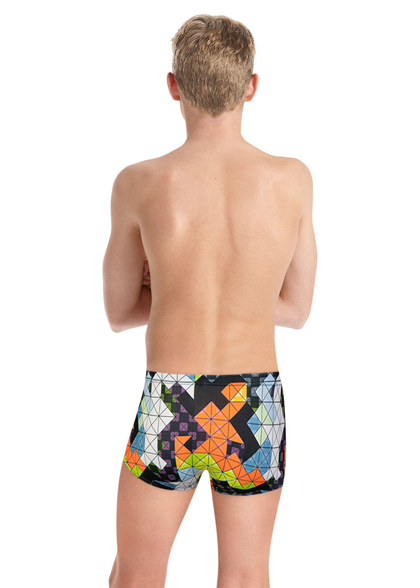 Turbo Flexie Super Tank Jongens Zwembroek Zwart/Groen UK 28 2/4