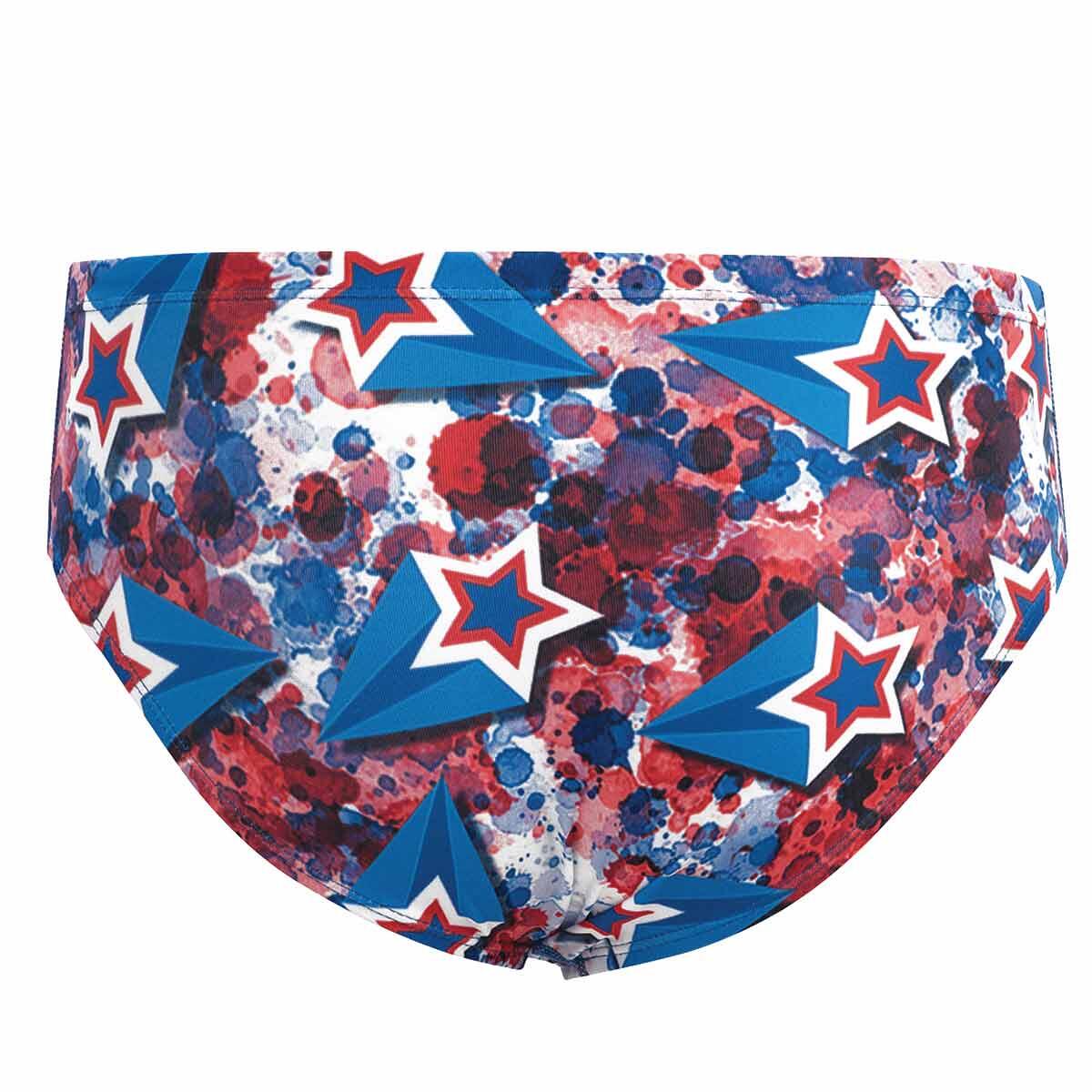Slip da bagno uomo Dolfin Liberty - Stampa bandiera USA, taglia 30 4/4