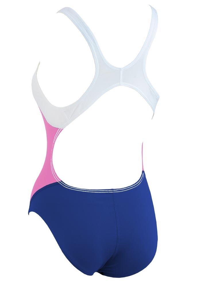 Costume bambina Mad Wave Solution - Blu/Rosa taglia 13-14 4/5