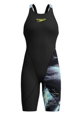 Speedo Fastskin Junior LZR Ignite Kneeskin - Electro Static / Nero - 7-8 anni