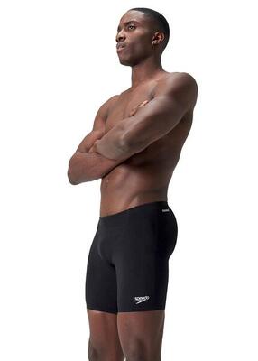 Speedo endurance+ v-cut mid jammer - zwart - maat uk 28