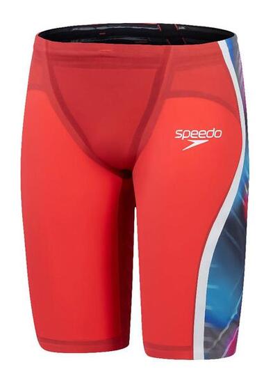 Speedo Fastskin LZR 2.0 jammer taille haute Rouge/Bleu UK24