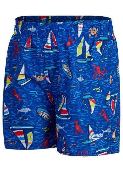 Short de bain Speedo Printed 11 pouces - Cobalt/Bleu/Pastèque - 5-6 ans