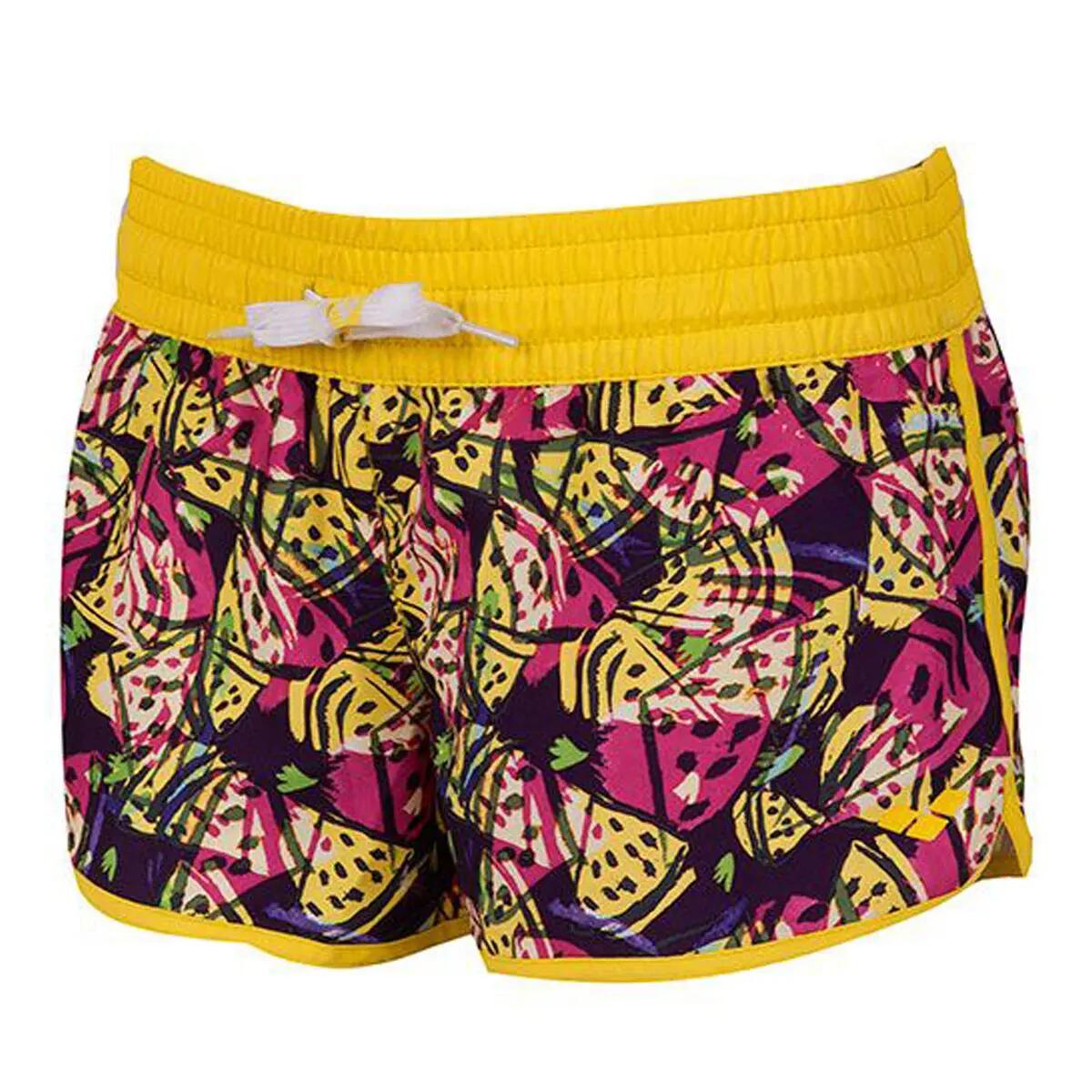 Arena Funky Poolside Short Femme Noir/Jaune Taille UK 34 2/6