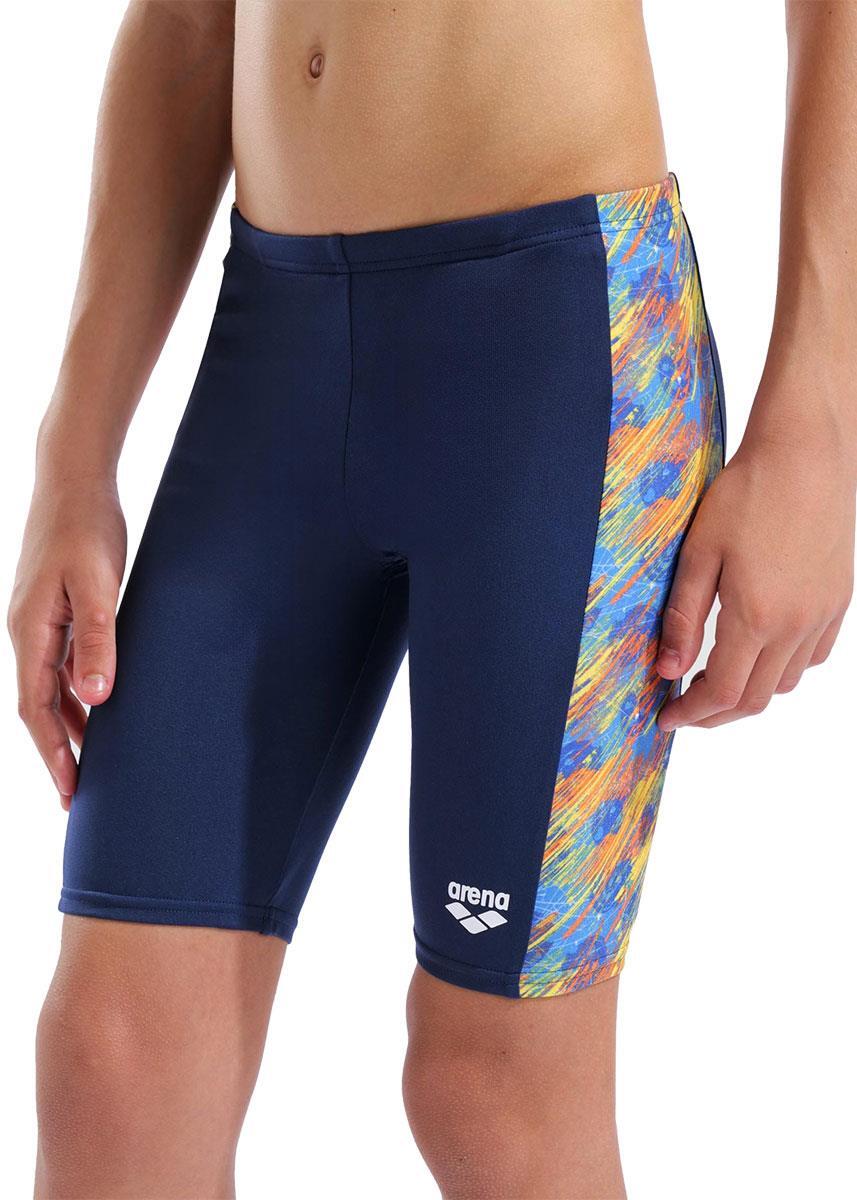 ARENA Plavky Boys Draft Swim Jammers Navy/Orange/Multi UK 22