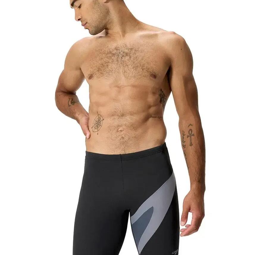 Speedo Hyperboom Logo Jammer Men's Black/Grey UK 40