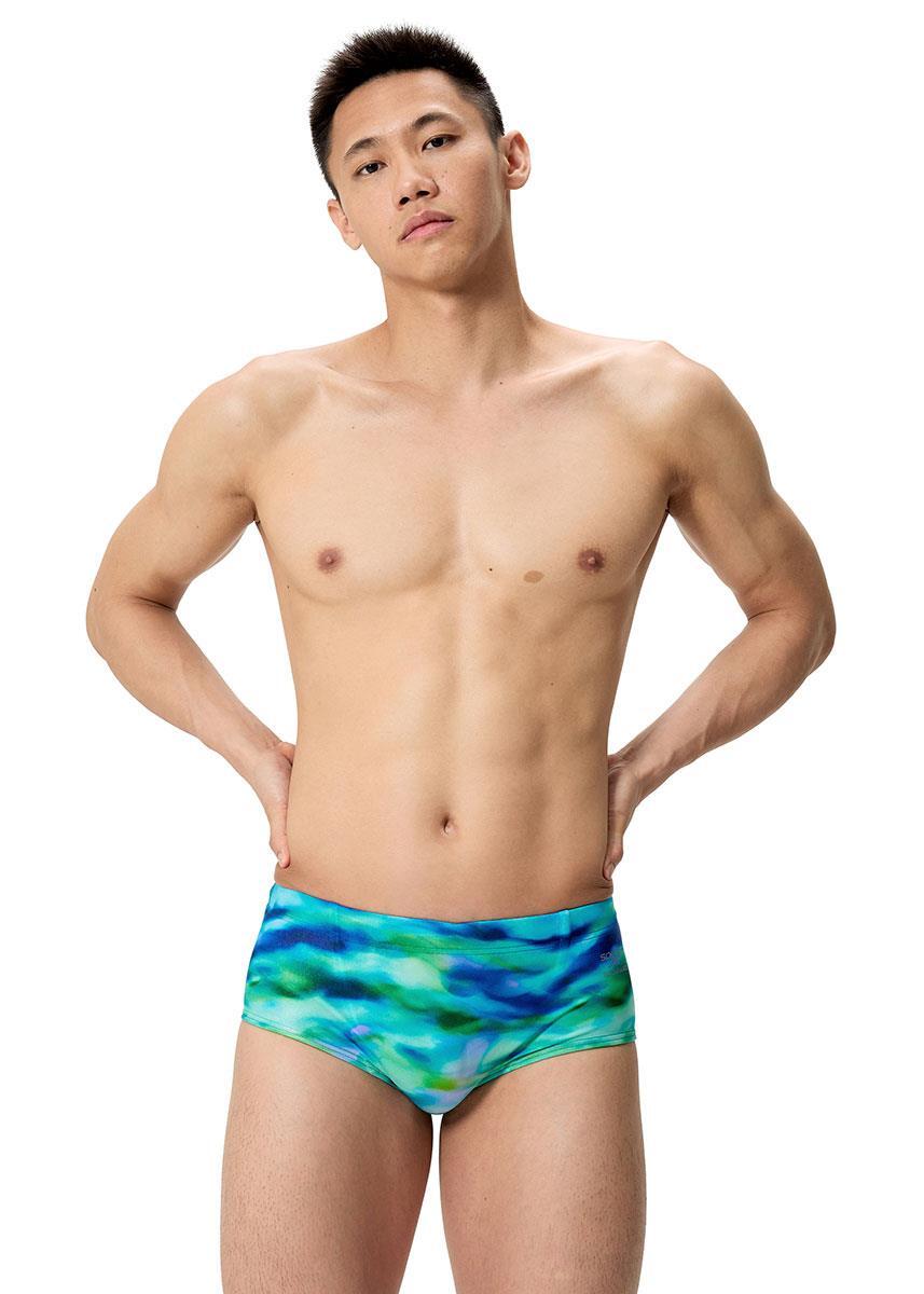 Speedo Herren Badeslip Printed 13.5Cm Grün/Blau 3/5