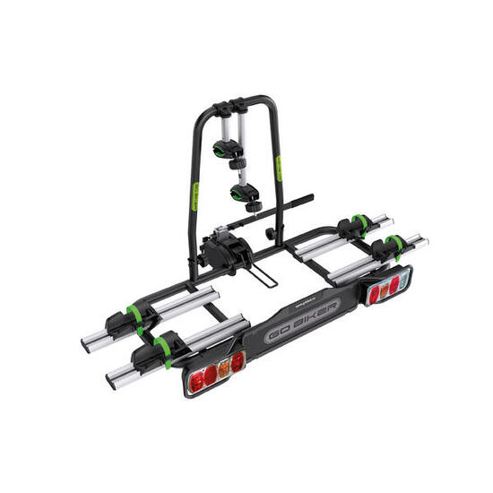 Porte-vélos sur attelage GO BIKER E-TREK pour 2 vélos électriques - 30kg/rail