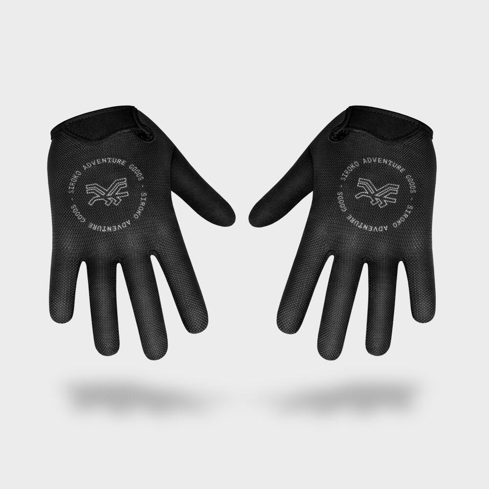 Gants gravel Cyclisme Homme et Femme Frontier Noir 4/7