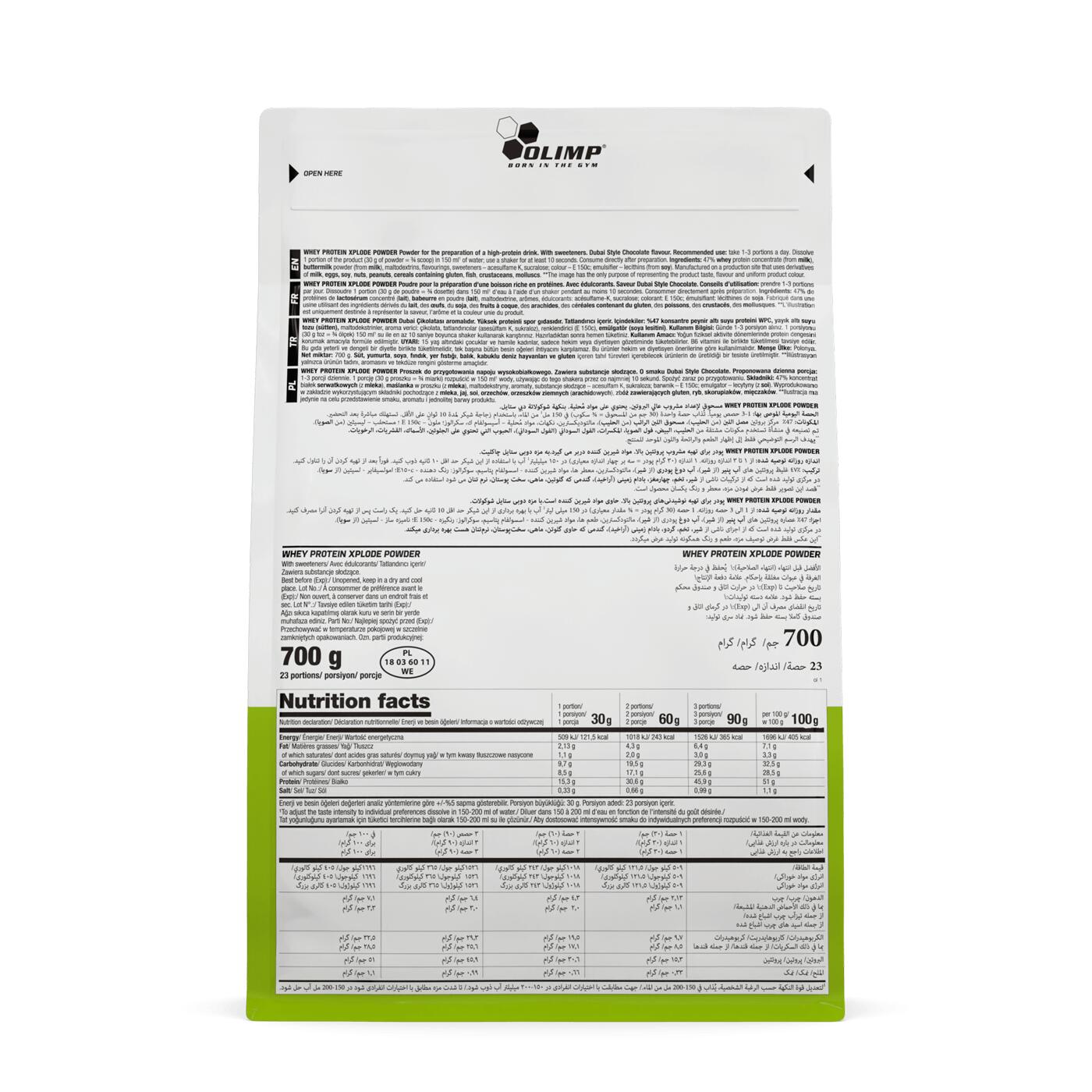 Odżywka białkowa Olimp Whey Protein Xplode Powder Dubai Style Chocolate 2/4