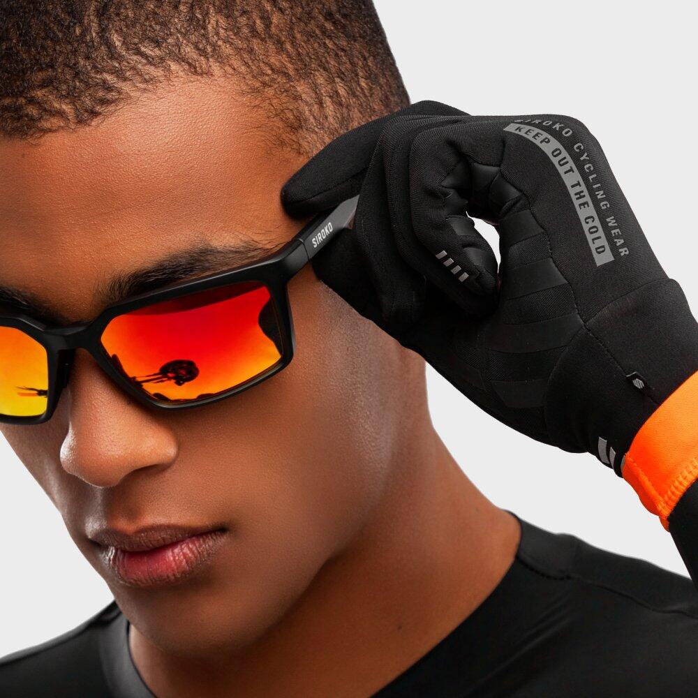 Luvas de ciclismo Homem e mulher Nuremberg Preto 5/7