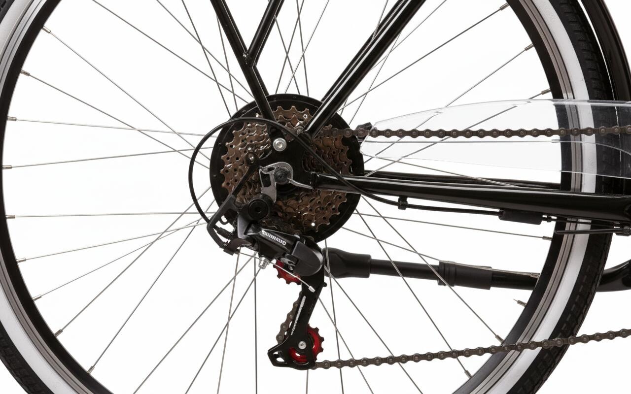 DENVER E4000 SCHWARZES CITY-FAHRRAD 3/5