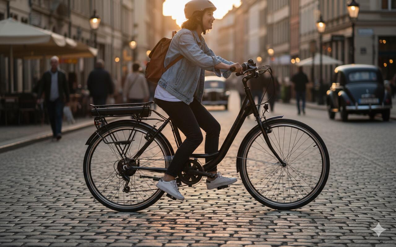 DENVER E4000 SCHWARZES CITY-FAHRRAD 5/5