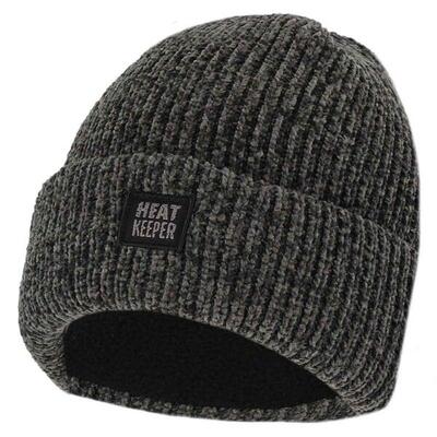 Heatkeeper dames thermo muts chenille zwart