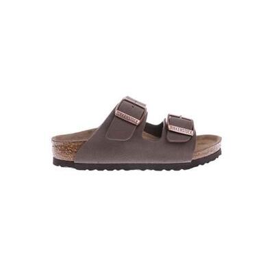 Birkenstock arizona kids birko-flor nubuk mocha sandalen kinderen smal (0552893)