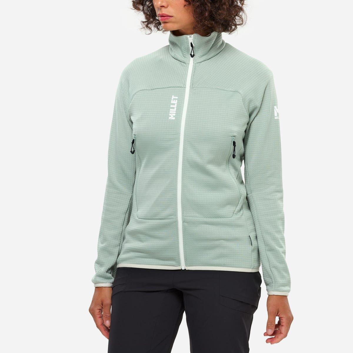 Damen Bergsteigen Fleecejacke  FUSION GRID 3/4