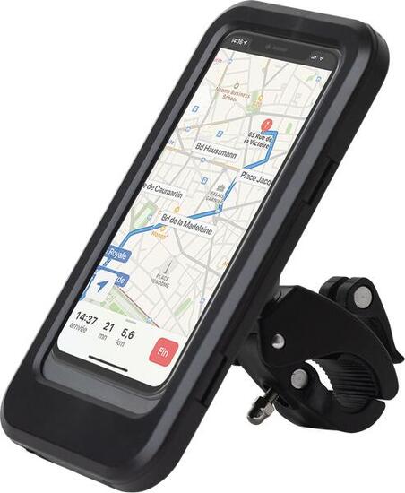 Support 2 roues Renforcé et étanche Maintien clip ajustable Noir Big