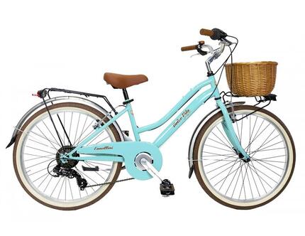 Vélo de fille Dolce Vita by Canellini JUNIOR 24" avec panier - Violet