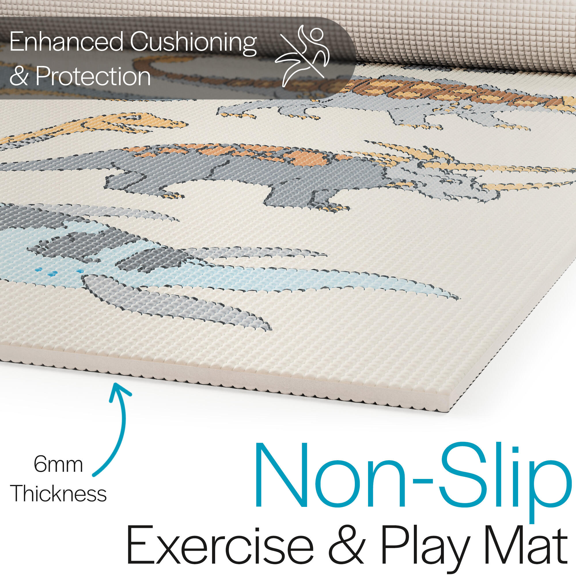 Endless NBR Grey Yoga Mat | Comfortable & Durable Gymnastic Mat | Non-slip phthalate tested | Size: 190 * 100cm, 1cm Thick | Color Endless NBR Grey Yoga Mat | Comfortable & Durable Gymnastic Mat | Non-slip phthalate tested | Size: 190 * 100cm, 1cm Thick | Color