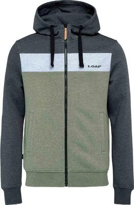 Felpa con cappuccio uomo Loap Eddie grigia.