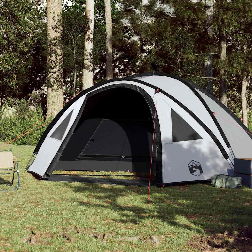 Tienda cúpula VidaXL para 4 personas, blanca blackout 3/7